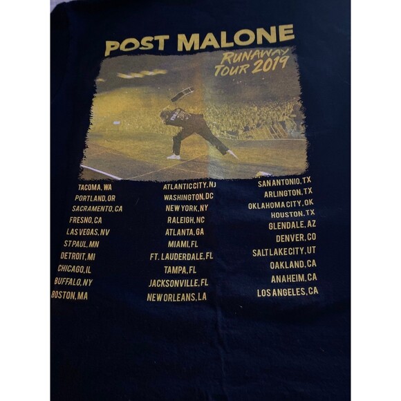 Post Malone Runaway Tour 2019 concert shirt - Picture 3 of 3